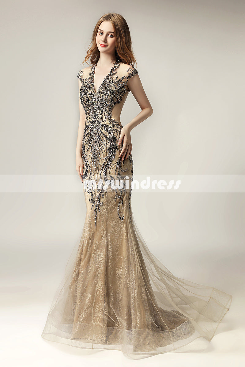 Simple Prom Dresses,Vintage Prom Gowns,long Evening Dress, Evening dresses,LX430