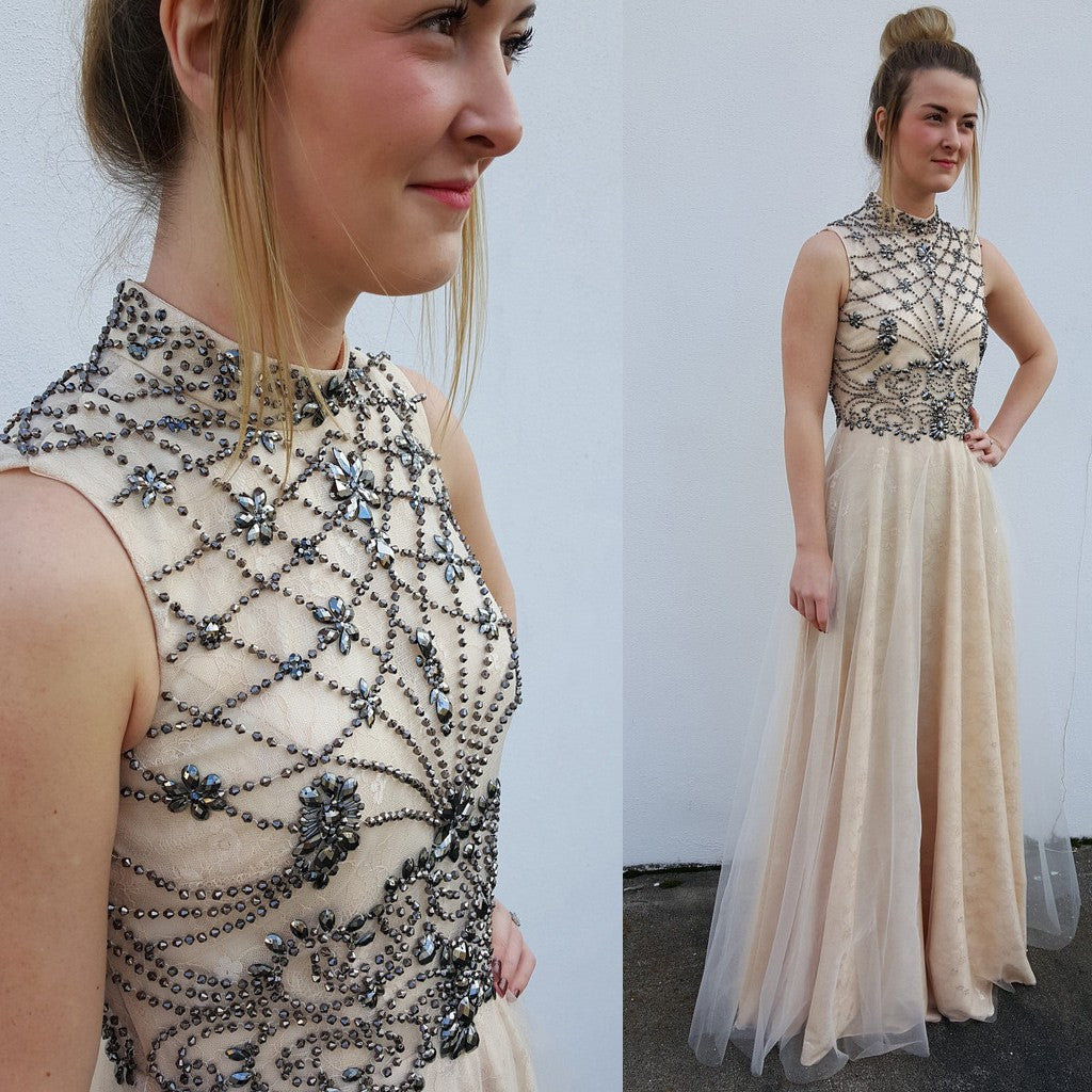 Back Hollow Prom Dresses,New Arrival Prom Dress,High Neck Prom Dresses,Prom Dress,Cheap Prom Dresses,PD00107