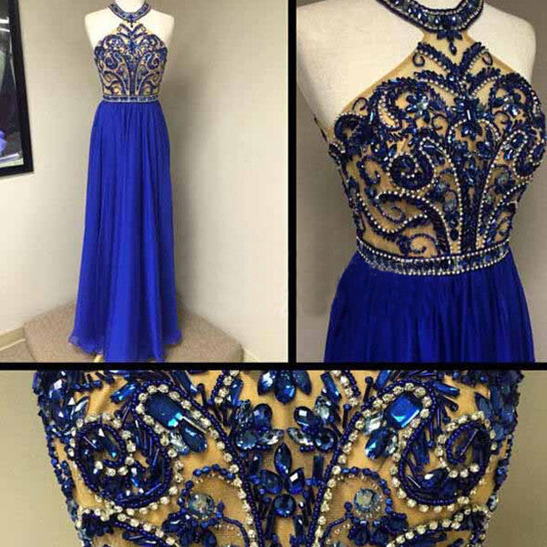 Royal blue Prom Dresses,Charming Prom Dress,Long Prom dress,Evening Dress,BD406