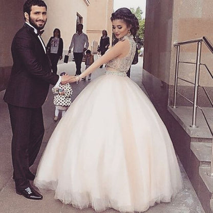 Luxurious Prom Dresses,Two Pieces Prom Dress,Ball Gown Prom Dress,Cheap Prom Dress,High Quality Prom Dress,PD0089