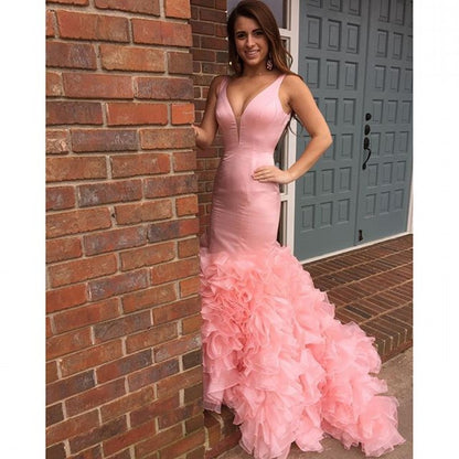 Mermaid Prom Dresses,V-neck Prom Dress,Long Prom Dress,Sexy Prom Dress,Cheap Prom Dress,PD0082