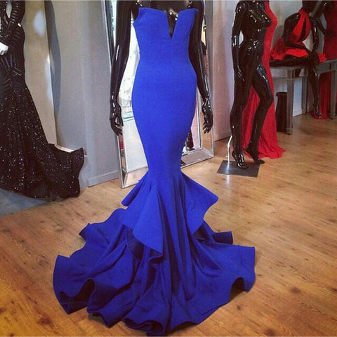 Royal blue Prom Dresses,Dresses For Prom,Mermaid Prom Dress,Formal Prom Dress,BD351