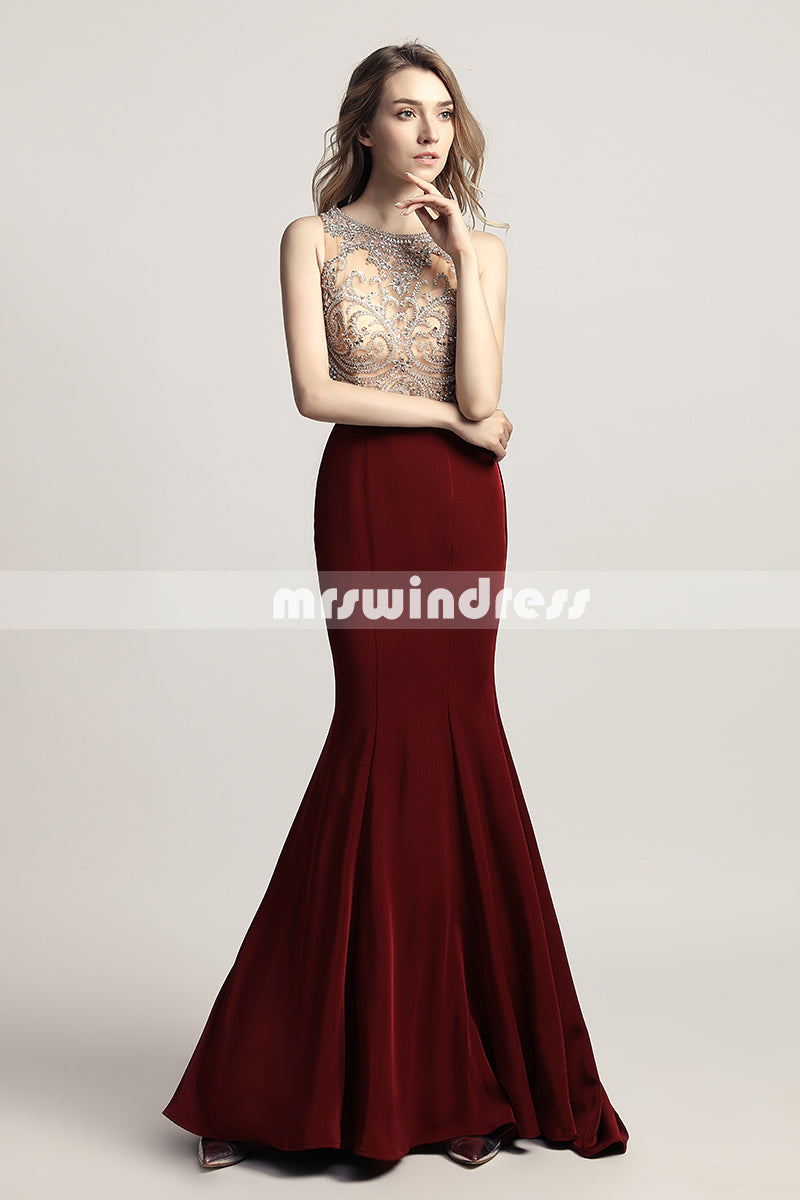 Simple Prom Dresses,Vintage Prom Gowns,Long Evening Dress, Evening dresses,LX414