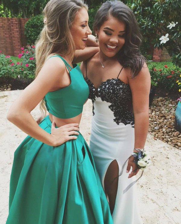 Gorgeous Prom Dresses,A-line Prom Dress,Two Pieces Prom Dress,High Quality Prom Dress,Cheap Prom Dress,PD0051