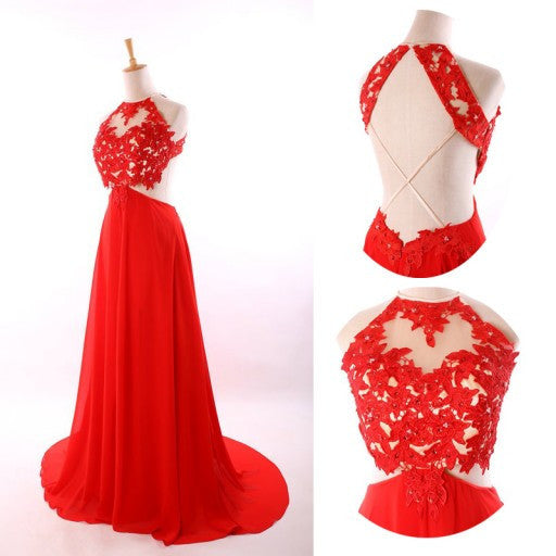 Long Prom Dress, Lace Prom Dress, Backless Prom Dress, Cheap Prom Dress, Charming Prom Dress, BD077