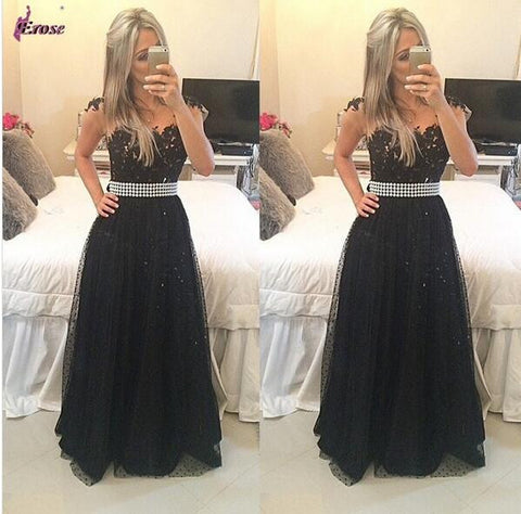 Black Prom Dresses,Charming Prom Dress,Long Prom dress,party prom Dress,BD416