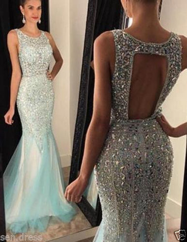 Backless Prom Dresses,Luxury Prom Dress,Charming Prom Dresses,Mermaid Prom Dress,Cheap Prom Dresses,PD00168