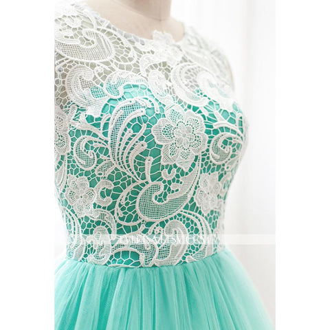 Mint Prom Dress,A-line Prom Dress,Tulle Prom Dress,A-line prom dress,Party dress gown,BD111