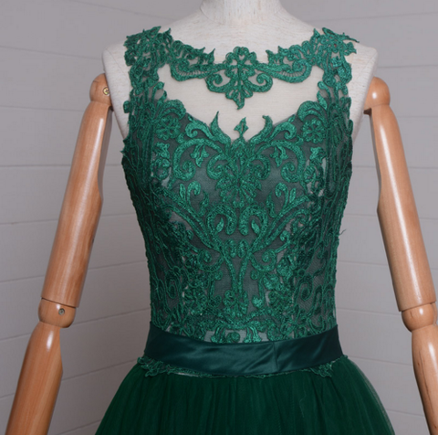 Green Prom Dresses, Lace Prom Dress,Dresses For Prom,Formal Prom Dress,BD352