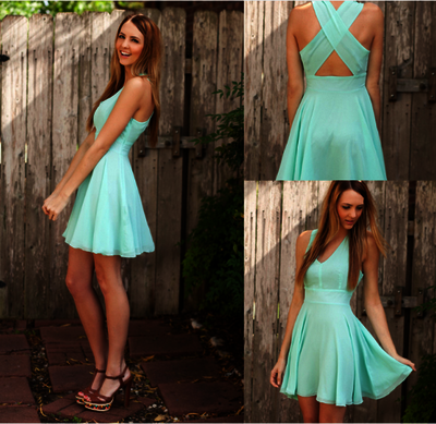 Short prom Dress,mint Prom Dresses,cheap prom dress,Party dress for girls,homecoming dress,BD1246