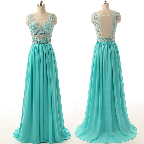 long prom dress,blue Prom Dress,cheap prom dress,see through back prom dress,bridesmaid dress,BD1684