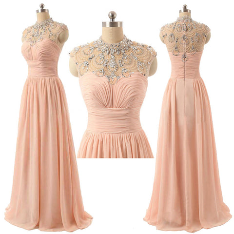 long prom Dress,blush pink Prom Dress,cheap prom dress,charming prom dress,party dress,BD678