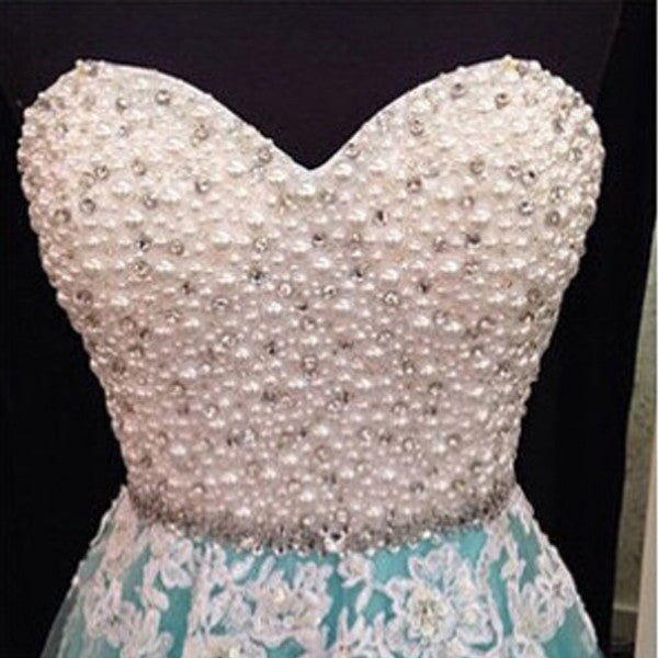 long prom dress,tulle Prom Dress,A-line prom dress,blue prom dress,lace up prom dress,BD1281