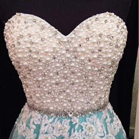 long prom dress,tulle Prom Dress,A-line prom dress,blue prom dress,lace up prom dress,BD1281