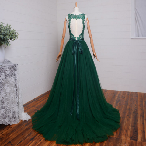 Green Prom Dresses, Lace Prom Dress,Dresses For Prom,Formal Prom Dress,BD352