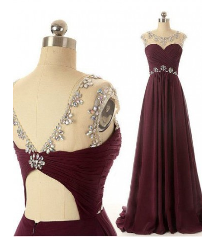 burgundy prom Dress,charming Prom Dress,cheap prom dress,Long prom dress,BD1203