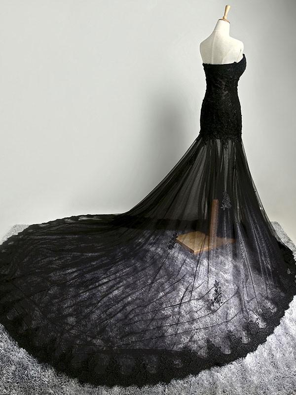 Black Sexy Prom Dresses Sweetheart Sheath,Column Prom Dress,Evening Dresses,PD4558702