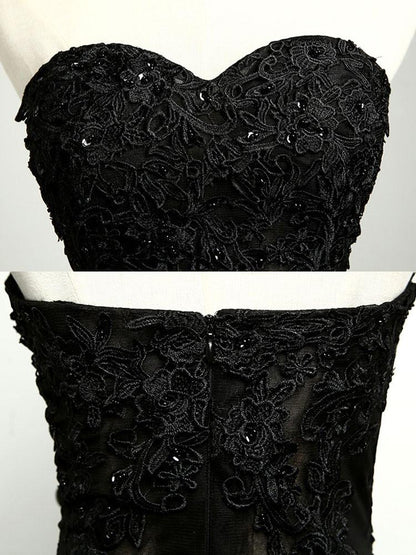 Black Sexy Prom Dresses Sweetheart Sheath,Column Prom Dress,Evening Dresses,PD4558702