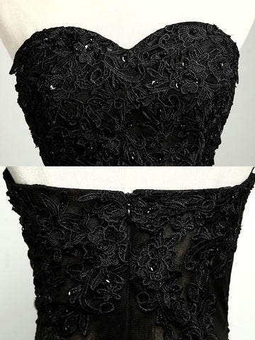 Black Sexy Prom Dresses Sweetheart Sheath,Column Prom Dress,Evening Dresses,PD4558702