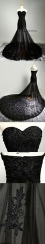 Black Sexy Prom Dresses Sweetheart Sheath,Column Prom Dress,Evening Dresses,PD4558702