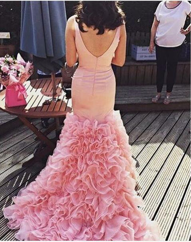 Mermaid Prom Dress,Gorgeous Pink Prom Dress,PD4558715