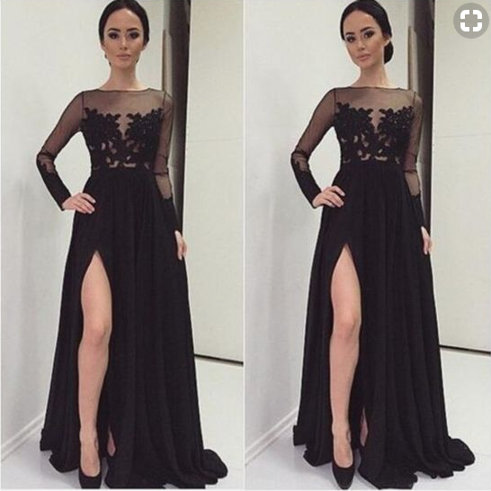 black prom dresses, 2018 Long prom dresses, long prom dresses, prom dresses online,PD455888