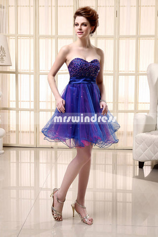 Simple Prom Dresses,Vintage Prom Gowns,Short Evening Dress, Homecoming Dresses,SD101