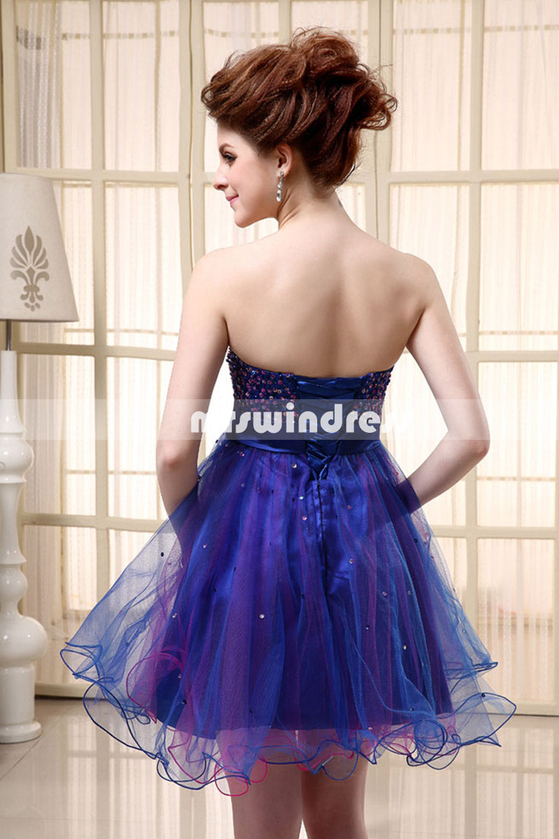 Simple Prom Dresses,Vintage Prom Gowns,Short Evening Dress, Homecoming Dresses,SD101