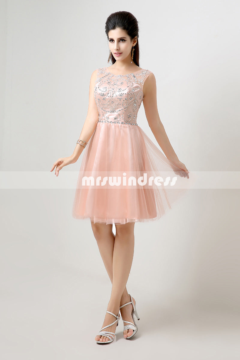 Simple Prom Dresses,Vintage Prom Gowns,Short Evening Dress, Homecoming Dresses,SD133