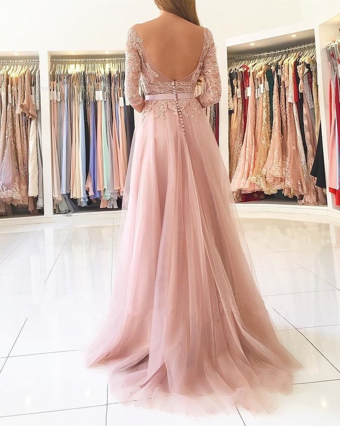Opening Back Prom Dress,Long Prom Dresses,Charming Prom Dresses,PD455845